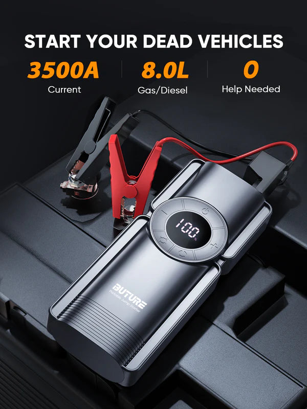 Beta01 Smart Jump Starter 3500A with Air Compressor【4-in-1】